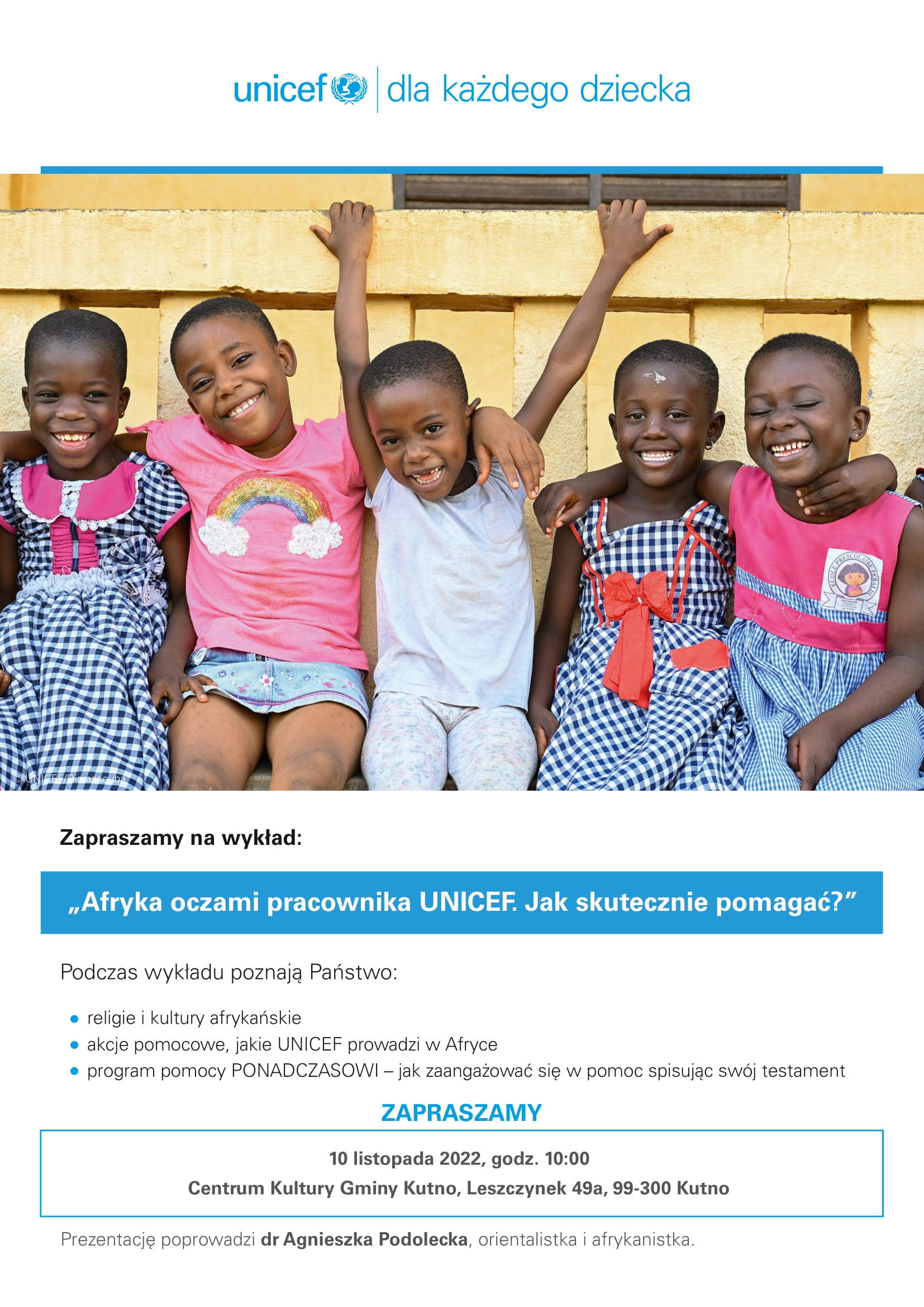 UNICEF Polska Ponadczasowi plakat A4 Kutno 1