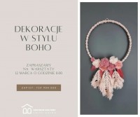 Rodzinne warsztaty - Dekoracje w stylu Boho