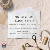 Tajniki szycia dla młodzieży od 12 lat