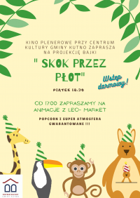 Kino plenerowe - Skok przez płot. 