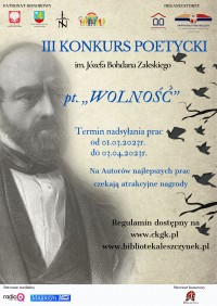 III Konkurs Poetycki im. Józefa Bohdana Zaleskiego