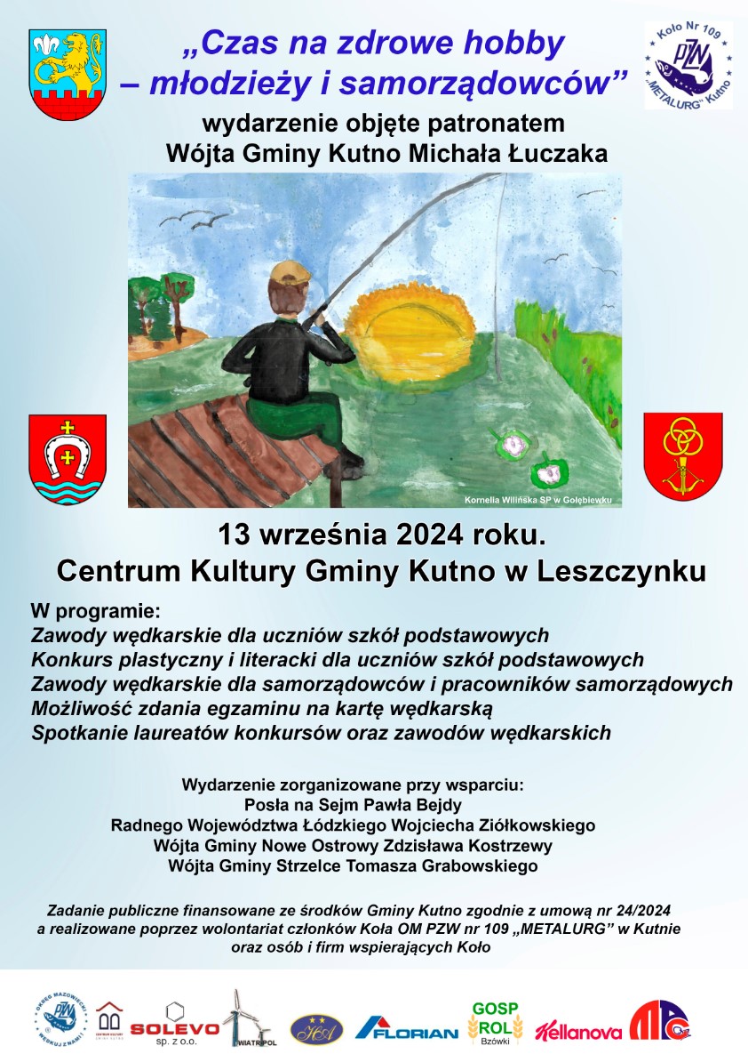 plakat zawody wędkarkie 