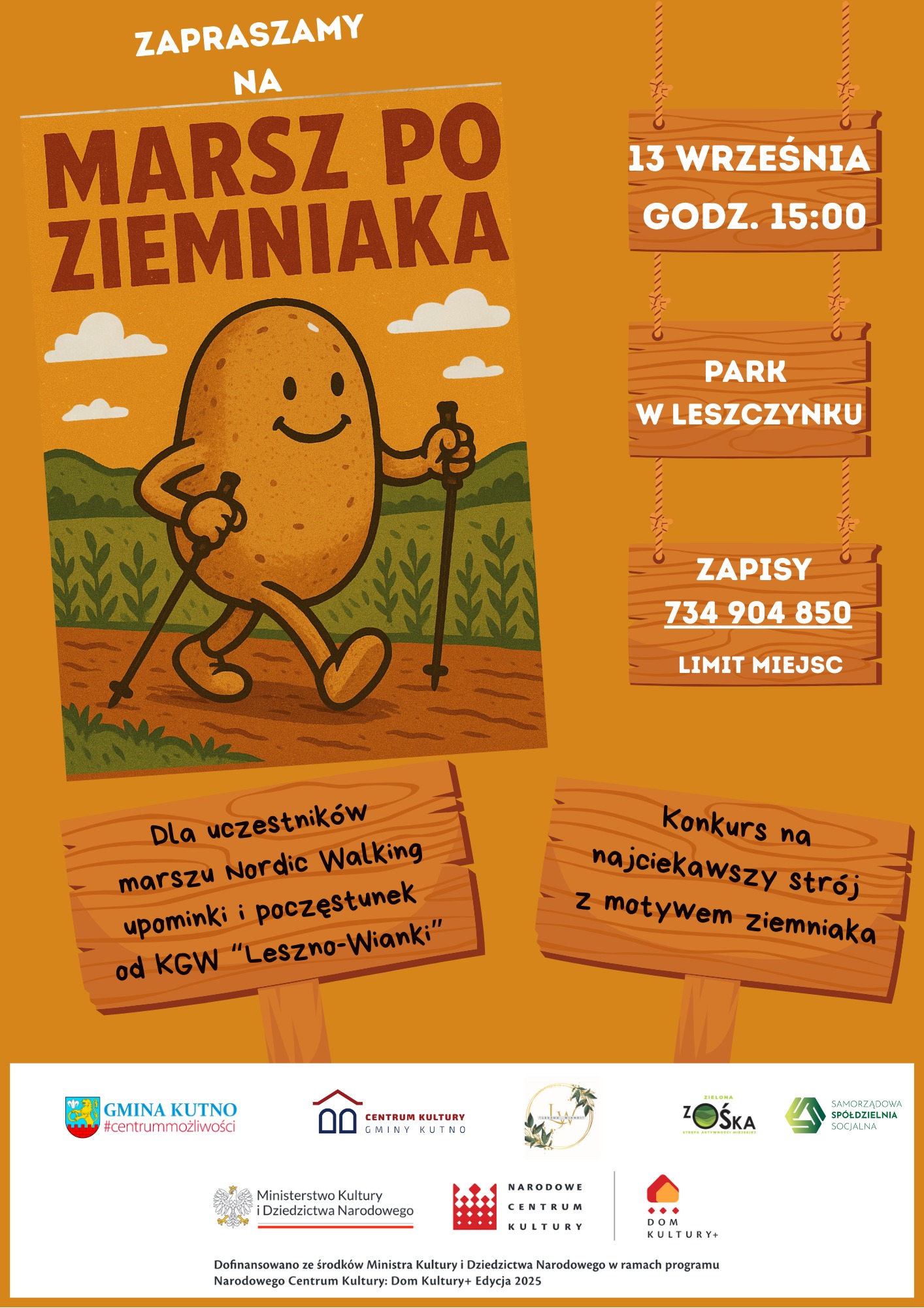 plakat marsz po ziemniaka